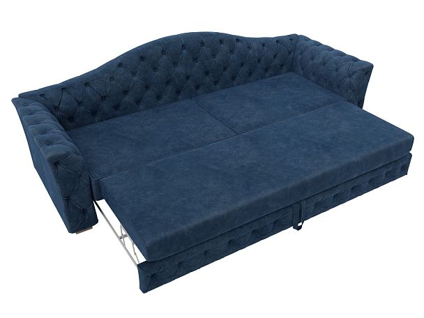Диван прямой Артис Велюр синий - Вид 7