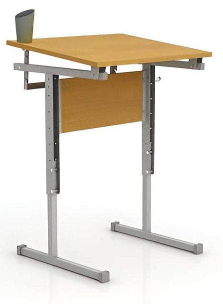 Парта Ш-301М (2-4), одноместная, регулируемая, бук, гр.2-4 - Вид 1