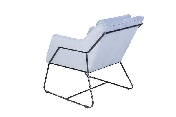 Кресло Alex, бархат светло-серый 26 - Вид 2