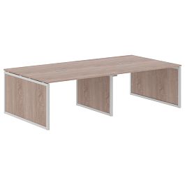 Конференц стол XQPSCT 2714 Дуб Сонома/Алюминий 2720х1406х750 XTEN-QP - Фото предпросмотра