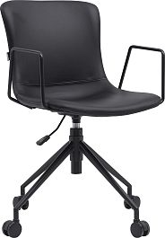 Операторское кресло Everprof Expo (Экспо) Экокожа Черный - Фото предпросмотра