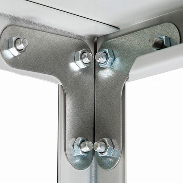 Стеллаж металлический BRABIX "MS Plus-200/40-5", 2000х1000х400 мм, 5 полок, регулируемые опоры, 291109, S241BR164502 - Вид 7