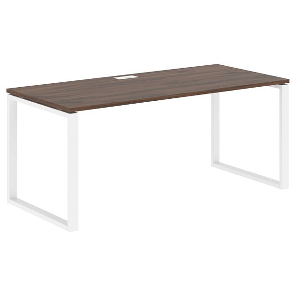 Стол прямой EQST 1780 Дуб Денвер тёмный/Белый 1760х800х750 EDIS - Вид 1