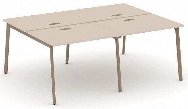 Рабочая станция на 4 места "ESTETICA" ES.D.RS-4.1-LP Капучино - Вид 1