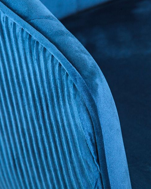 Стул барный DOBRIN DARCY BLACK (синий велюр (1922-20)) - Вид 7