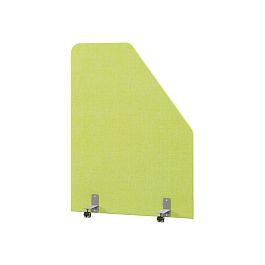 Перегородка акустическая со скосом Everprof EVO Acoustic на роликовых опорах 1200х28х1600 Ткань Romeo 07 - Фото предпросмотра