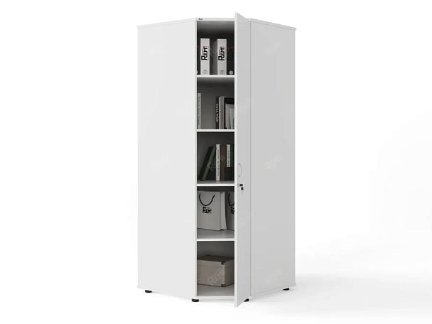 ЛАЙТ / LIGHT RLG054-8x8 Угловой шкаф 80x80x183 Белый - Вид 2