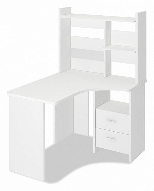 Стол компьютерный Домино Лайт СКЛ-Угл120+НКЛ-100 Белый правый - Вид 1