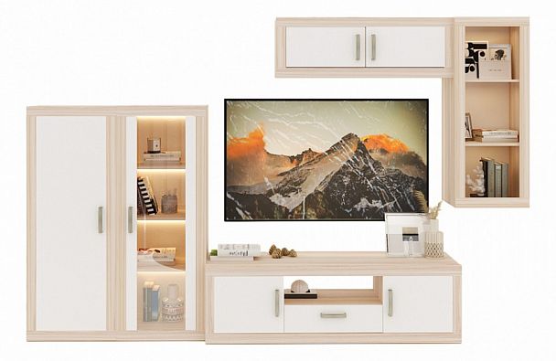 Набор для гостиной Toivo ГСТ 2 Карамель/Белый - Вид 1