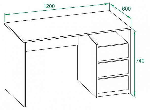 Стол письменный СПм-21 - Вид 6