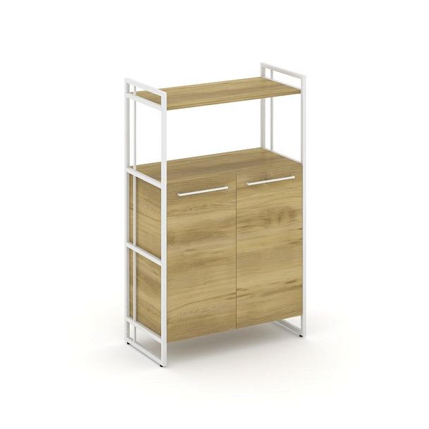 Rift Шкаф 3 ниши широкий RF.SS-32 Дуб Винченцо/Металл Белый 798*396*1286 - Вид 1