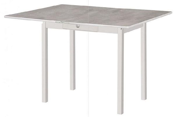 Стол обеденный раскладной ПН Снег (Лак),Цемент - Вид 3