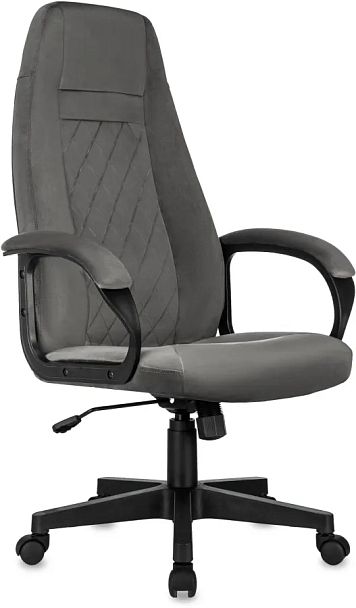 Кресло руководителя Бюрократ CH-730 Fabric темно-серый Holland 18 крестов. пластик - Вид 1