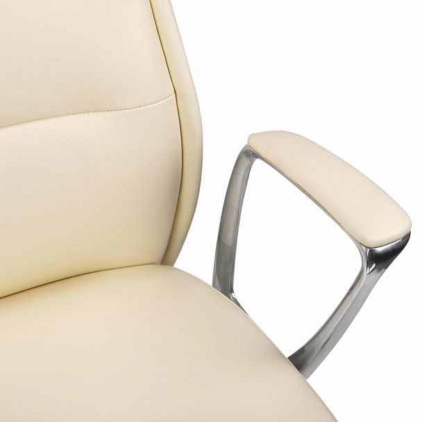 Кресло BRABIX PREMIUM Adept EX-752, синхромеханизм, алюминий, экокожа, бежевое, 532931 - Вид 10