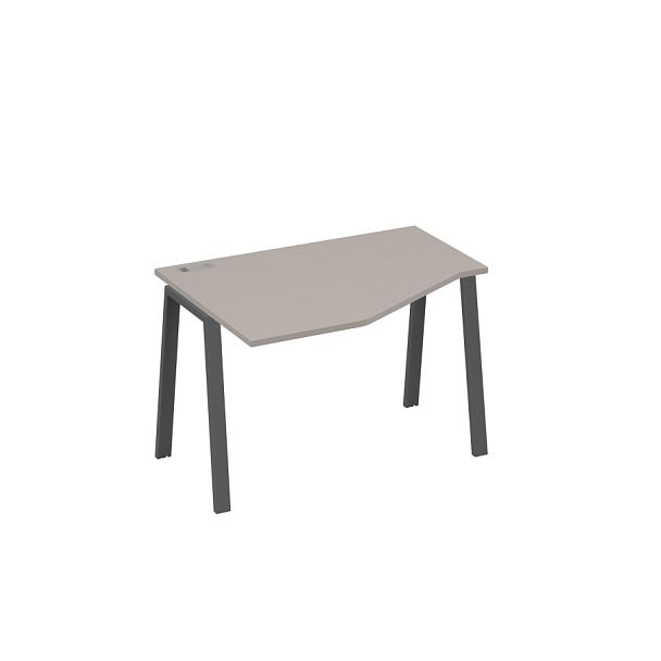 Стол эргономичный левый "Техно" на металлокаркасе TRE A4 А4 Б3 051 БП мокко премиум / металлокаркас антрацит - Вид 1