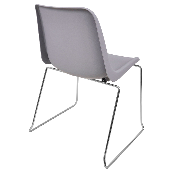 Стул Vicenza (пруток), каркас Хром, светло-серый, РП+ИК, стопируемый - Вид 3
