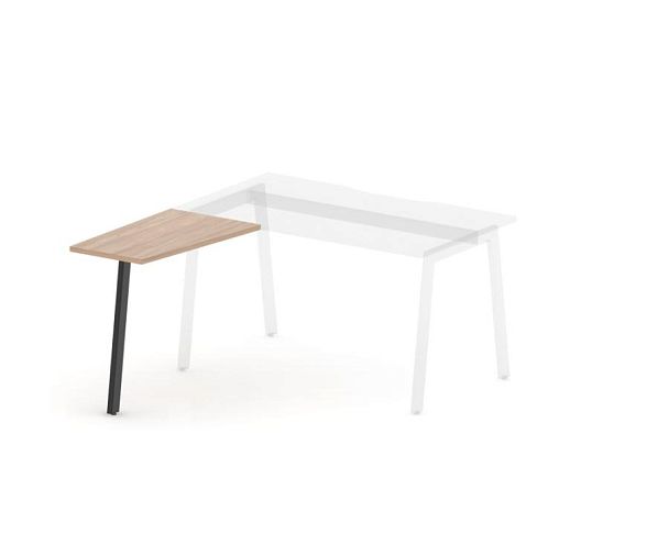 MATRIX 121В302 Стол приставной, L 500х800х775 Швейцарский вяз/Темно-серый - Вид 1