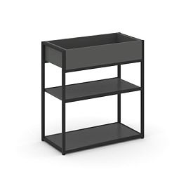 Rift Стеллаж металлический низкий приставной RF.STM-012 Антрацит/Металл Черный 696*350*750 - Фото предпросмотра