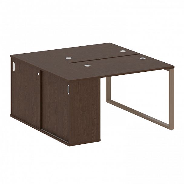 Рабочая станция "Metal System" БО.РС-СШК-1.1 венге/мокко - Вид 1
