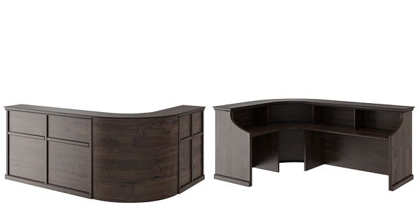 Стойка ресепшн угловая левая Bern 250x170x115 дуб апрельский - Вид 1