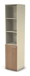 RAC058 ACCORD Шкаф узкий, полуоткрытый левый 451х448х1982 Акация Шеффилд/Кашемир - Фото предпросмотра