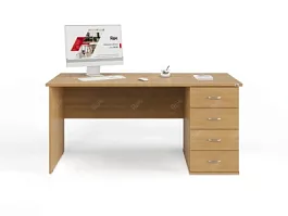 UNITY РС07-16 R БУК Стол однотумбовый 1600х700х750 - Фото предпросмотра