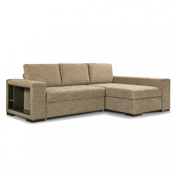 Угловой диван "Авеню" бежевый - Вид 1