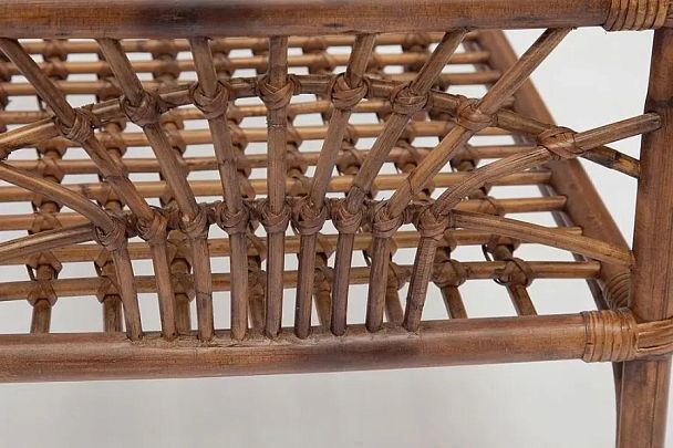Столик кофейный Secret de Maison Каванто/Kavanto, натуральный ротанг, коричневый античный / Brown Antique, без подушки - Вид 3