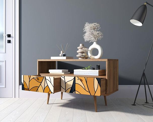 Консоль Berber с двумя ящиками принт 08 арт BB22/Print_08 - Вид 2