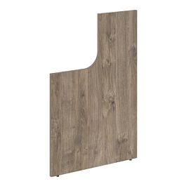 Onix Стойка (боковина) завершающая высокая с вырезом левая O.R-SVV (L) Тиквуд темный 25*766*1187 - Фото предпросмотра