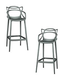 Набор 2 шт Стул барный DOBRIN MASTERS BAR (тёмно-серый (GR-04)) - Фото предпросмотра