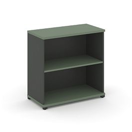 Concept Стеллаж 1 широкая секция, 2 ниши CN.STS.E-210 Кобо/Антрацит/Металл Антрацит 836*420*818 - Фото предпросмотра