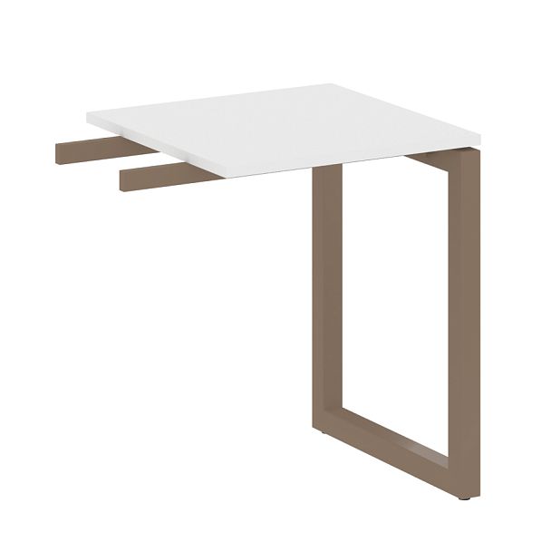 Metal System Quattro Приставной элемент на О-образном м/к 50БО.ПР-1 Белый/Мокко металл 600*600*750 - Вид 1