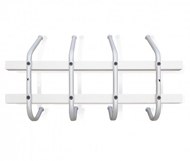 Вешалка Sheffilton SHT-WH11 беленый/алюм.металлик - Вид 3