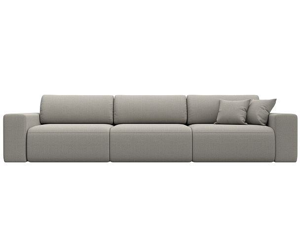 Диван прямой Лига-036 НПБ Классик Лонг Рогожка бежевый - Вид 2