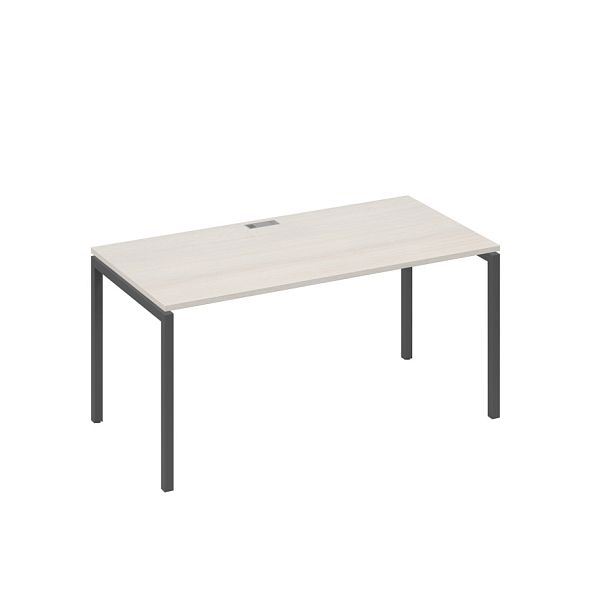 Стол письменный на металлокаркасе DUE A4 А4 Б2 025 БП дуб / металлокаркас антрацит - Вид 1