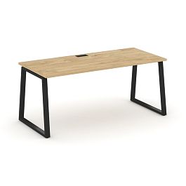 Style Project Direct Direct Стол письменный SN-6T1.SR-013.M Тиквуд Светлый/Металл Черный 1380*700*750 - Фото предпросмотра