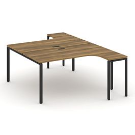 Concept Рабочая станция CN.DSA-002 Сандал Янтарный/Металл Черный 1580*1480*750 - Фото предпросмотра