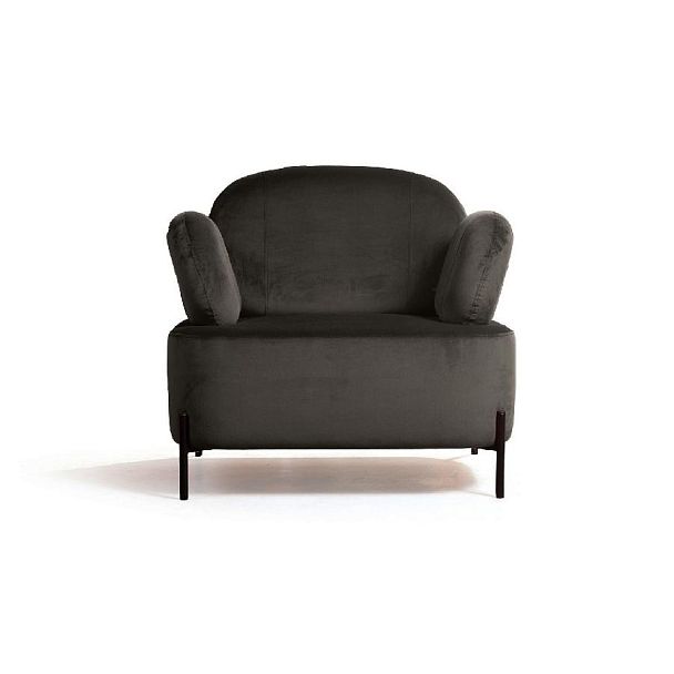 Кресло Dandy, бархат matte 80 серый - Вид 2