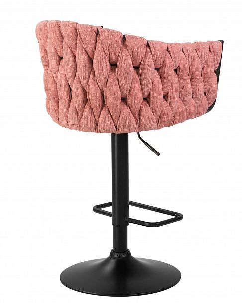 Стул барный DOBRIN LEON (розовая ткань (LAR 275-10)) - Вид 4