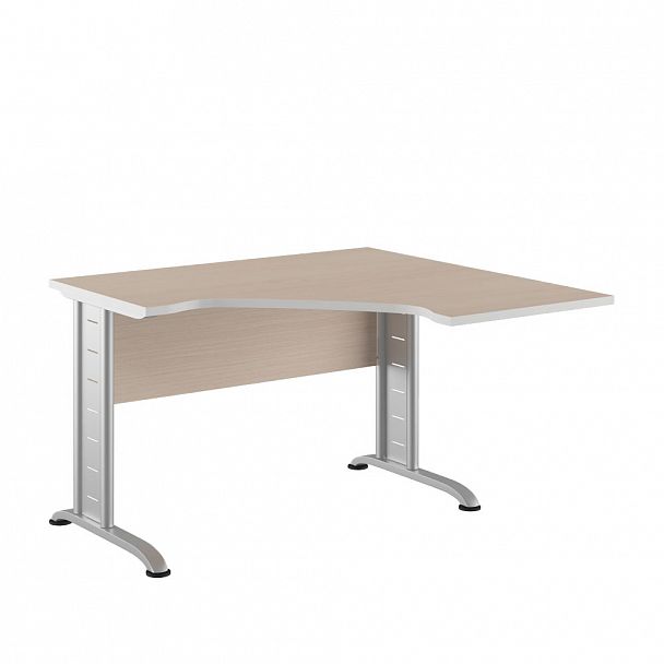 Рабочая станция правая Metal Swift 120x120x75 светлый дуб - Вид 1