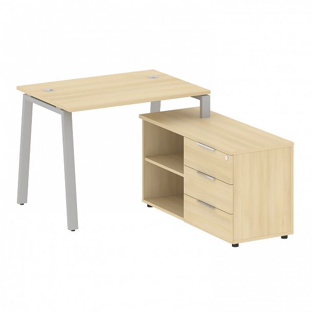Рабочая станция "Metal System" БА.РС-СТС-2.1 акация/серый - Вид 1