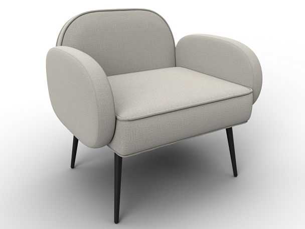 Кресло Лига-086 Рогожка бежевый - Вид 6