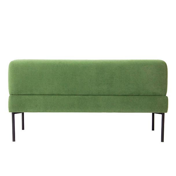 Диван Garda, велюр Galaxy Lite 09, ножки металл черный муар - Вид 5