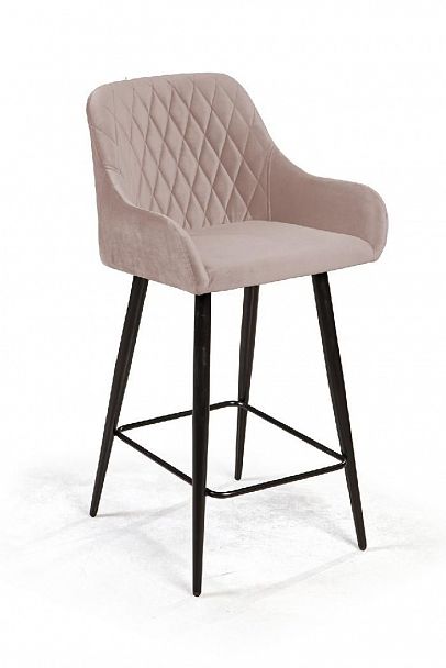 Стул полубарный Robert, бархат пепельно-бежевый 25 - Вид 1