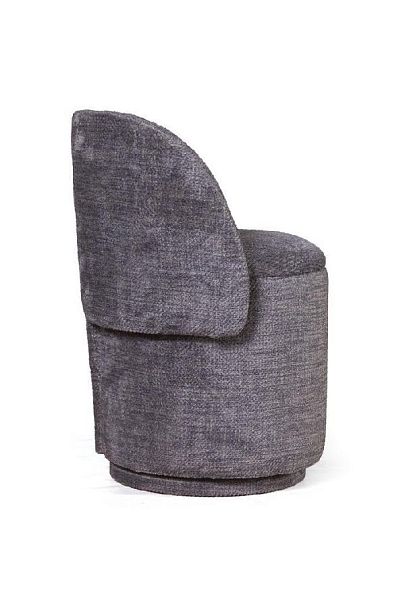 Пуф с кручением Bubble, микромех Rozy dark grey - Вид 2