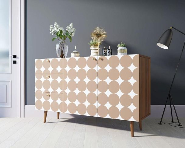 Комод Berber с двумя дверками и ящиками принт 17 арт BB17/Print_17 - Вид 3