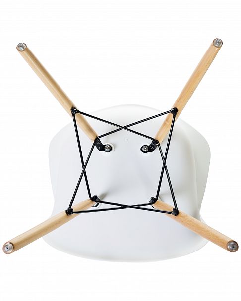 Стул обеденный DOBRIN DAW (ножки светлый бук, цвет сиденья белый) - Вид 7