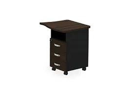 БЕРЛИН / BERLIN Тумба приставная правая 730х600х740 Венге/Черный - Фото предпросмотра
