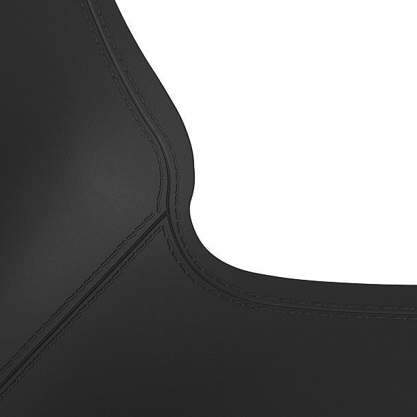 Стул для столовых, кафе, дома SHT-S75, черный металлический каркас, пластик черный, стопируемый - Вид 7